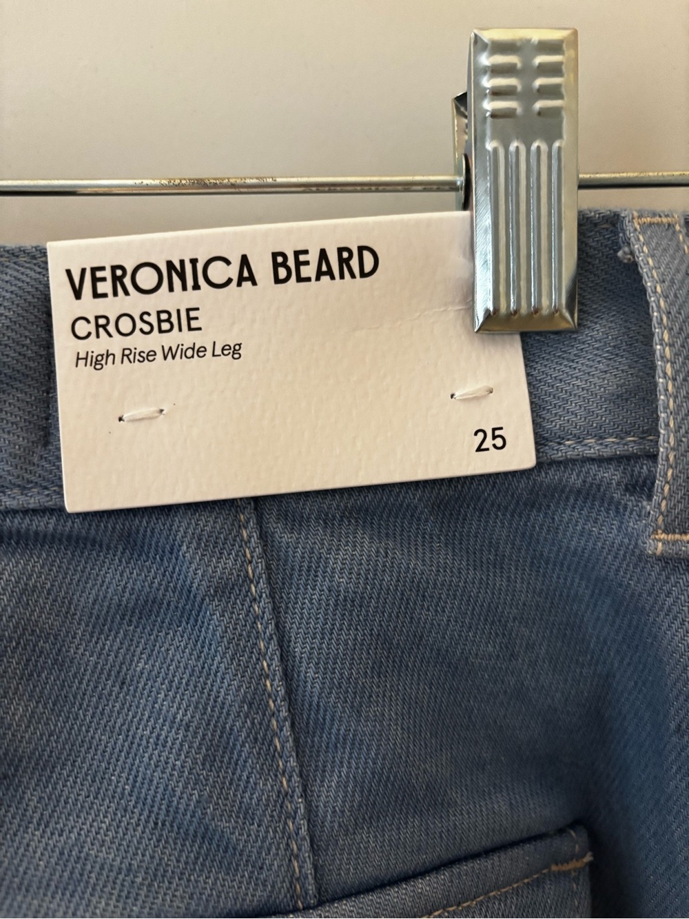 Veronica Beard Light Blue Wide-Leg Jeans - Picture 4 of 4